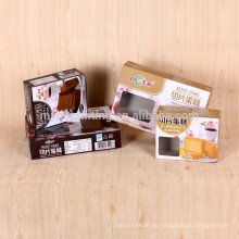 Kundenspezifischer Papiersalat-Kasten mit klarem Fenster für Keks-Lebensmittel